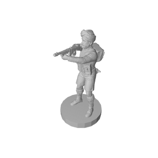 1/72 3D Printed WW2 Sikh Commonwealth Infantry Pose 3(x10)