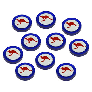 Faction Tokens, Australian Airforce Roundel (x10) - Combat Miniatures