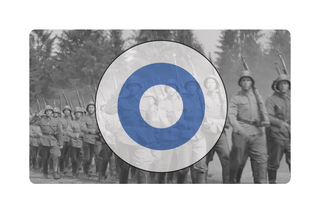 Finnish Airforce Roundel Combat Label - Combat Miniatures