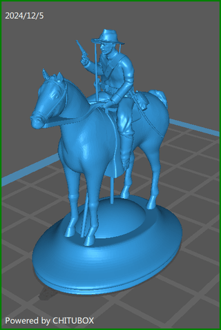 FREE Confederate Cavalry STL File for Download - Combat Miniatures