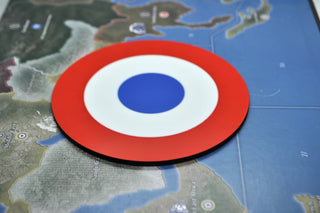 French Airforce 4.4” x 4.4” Mobilization / New Build Tray | Glossy Hardboard - Combat Miniatures