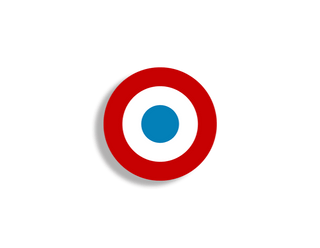 French Airforce Roundel (Set of 10) - Full Color - Combat Miniatures
