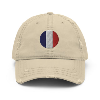 French Flag Roundel Distressed Hat - Combat Miniatures