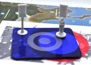 French Ground Task Force Marker, Flag Stand, Tray & Decals - Combat Miniatures