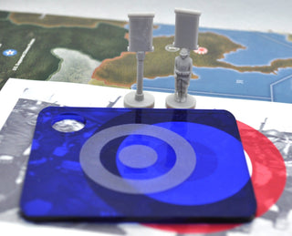 French Ground Task Force Marker, Flag Stand, Tray & Decals - Combat Miniatures