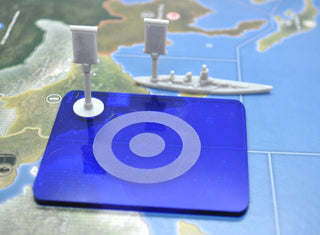French Naval Task Force Marker, Flag Stand, Tray & Decals - Combat Miniatures