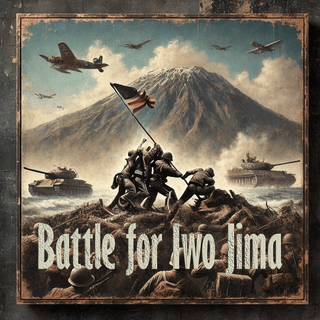 General 6 Stars "Battle for Iwo Jima" Map Only - Combat Miniatures