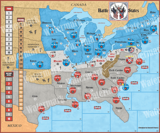 General 6 Stars "Battle for The States" (Map Only) - Combat Miniatures