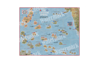 General 6 Stars "The Japanese Sphere" Map Only - Combat Miniatures