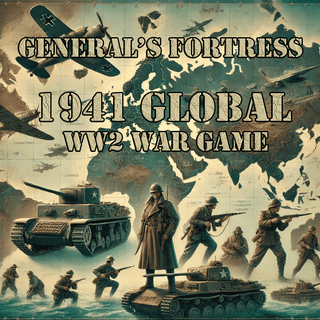 General's Fortress 1941 Global WW2 Game (Map Only) - Combat Miniatures