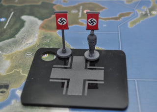 German Task Force Infantry Marker, Flag Stand, Tray & Decals - Combat Miniatures