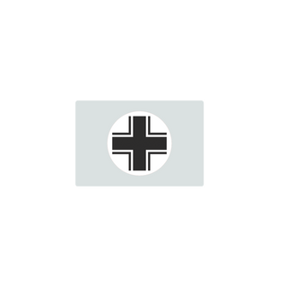 Germany Balken Cross Flag, Grey (1933 - 1945) Production Tray - Combat Miniatures