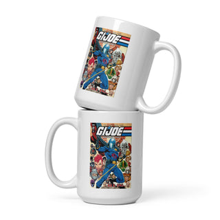 G.I. Joe: Real American Hero Comic Book Cover White glossy mug - Combat Miniatures