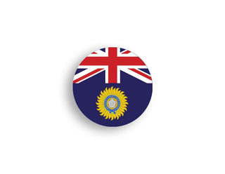 India Flag, 1880 - 1947 Roundel Markers Set of 10 (3/4") - Combat Miniatures