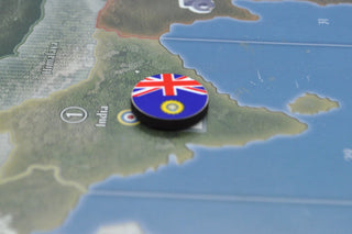 India Flag, 1880 - 1947 Roundel Markers Set of 10 (3/4") - Combat Miniatures