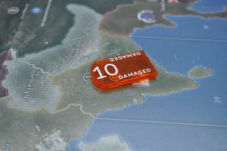 Installation Damage Designation Acrylic Marker, Set of 10 - Combat Miniatures