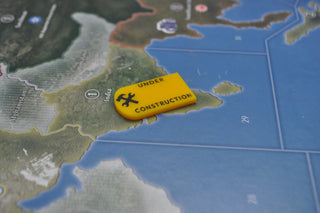 Installation Under Construction Designation Acrylic Marker, Set of 10 - Combat Miniatures