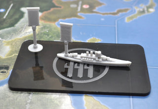 Italian Task Force Naval Marker, Flag Stand, Tray & Stickers - Combat Miniatures