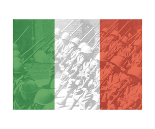 Itay National Flag with Image Combat Label - Combat Miniatures