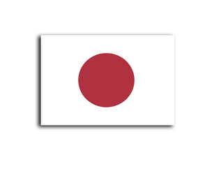 Acrylic Japanese National Flag Token (x10)