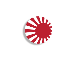 Japanese Imperial Navy Flag Roundel (Set of 10) - Full Color - Combat Miniatures