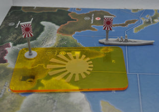 Japanese Task Force Naval Marker, Flag Stand, Tray & Stickers - Combat Miniatures