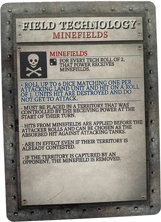 Kings & Kaisers Board Game V1.5 National Objective Card Deck - Combat Miniatures