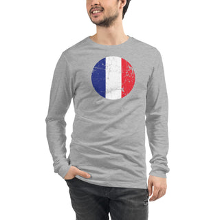 Men's WW1 French Roundel Unisex Long Sleeve Tee - Combat Miniatures
