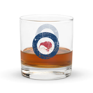 New Zealand Airforce Roundel Rocks glass - Combat Miniatures