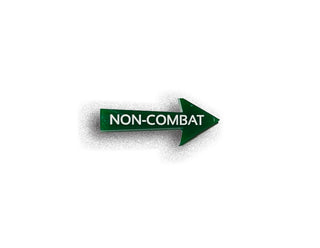 Designation Combat / Non-Combat Marker (Acrylic), Set of 5