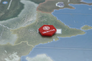 Objective Target Acrylic Marker, Set of 10 - Combat Miniatures