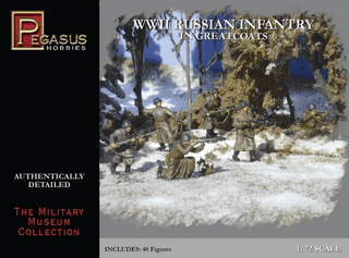 Pegasus 1/72 WWII Russian Infantry in Greatcoats - Combat Miniatures