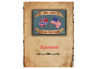 Printed Total Civil War 1861 - 1865 Rule Book - Combat Miniatures