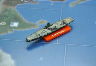 Rectangle Damage Marker with Print Damaged (x10) - Combat Miniatures