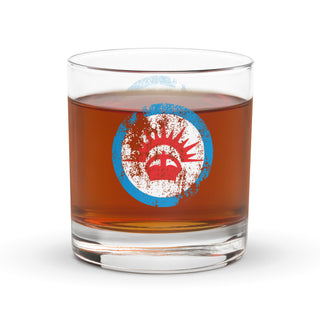 Axis & Allies ANZAC Roundel Rocks glass