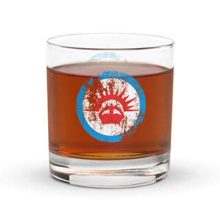 Axis & Allies ANZAC Roundel Rocks glass