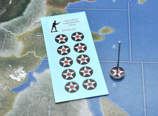Roundel Flight Stand Identification Water Slide Decals - Combat Miniatures