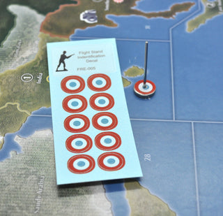 Roundel Flight Stand Identification Water Slide Decals - Combat Miniatures