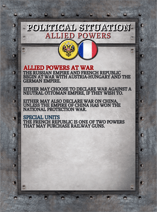 Rule Reference 34 Card Deck for Kings & Kaisers Board Game - Combat Miniatures