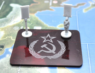 Russian Ground Task Force Marker, Flag Stand, Tray & Decals - Combat Miniatures