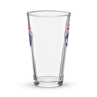 Custom Australian Flag Roundel Shaker pint glass