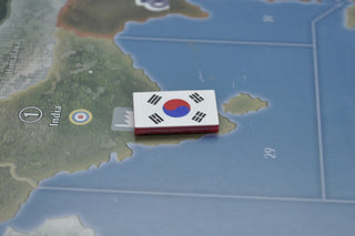 South Korean Acrylic Flag – 23×14mm Marker Set of 10 - Combat Miniatures