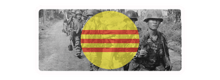 South Vietnam Combat Label (2"x5")| Vietnam War Organization Label - Combat Miniatures
