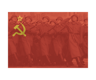Soviet National Flag with Image Combat Label - Combat Miniatures