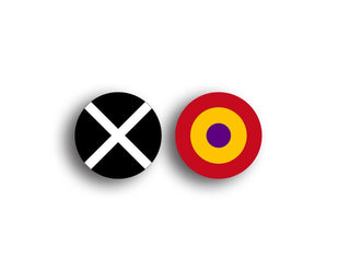 Spanish Civil War, Nationalist & Republican Markers, Set of 10 - Combat Miniatures