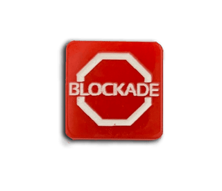 Square Naval Blockade Indicator Marker (x5) - Combat Miniatures