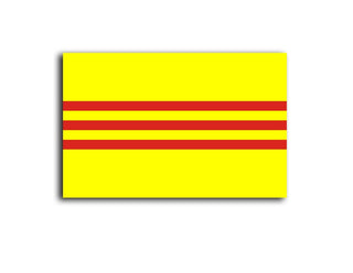 State of Vietnam / Republic of Vietnam Acrylic Flags – 23×14mm Marker Set of 10 - Combat Miniatures
