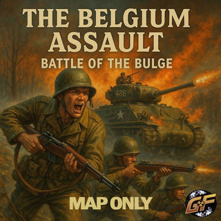 The Belgium Assault Battle of the Bulge Board Game | 29"x36" Vinyl Map - Combat Miniatures