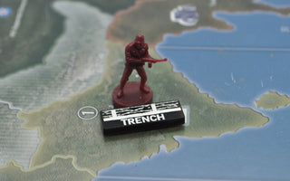Trench Acrylic Markers (Set of 5) | WWII & WWI Trench Network Tokens - Combat Miniatures