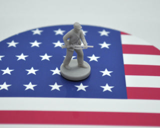 3D Printed 1/72 Scale American Civil War Union Soldier (x10)